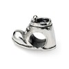 Black Bow Jewelry Sterling Silver Baby Shoe Bead Charm - 2 of 4