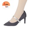 Allegra K Womens Elastic Detachable Buckle Shoe Ankle Straps Belt Band for Heels 33.5cm/13.19" 2 Pairs - 4 of 4
