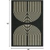 Modern Geometric Rug Soft Washable Non-Slip Low Pile Carpet Indoor for Living Room Dining Room Bedroom - 2 of 4
