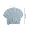 Unique Bargains Water-absorbent Bow Hair Towel 1 Pc - 2 of 4