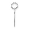 Black Bow Jewelry Sterling Silver, Kate Collection, Bubble Block Initial V Pendant - 2 of 4
