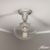 Hunter Fans 7.5" Saddle Creek Mini Pendant Ceiling Light Brushed Nickel Finish - 4 of 4
