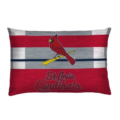 MLB St. Louis Cardinals Heathered Stripe Queen Bedding Set in a Bag - 3pc — фото 3