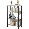Acekool Industrial Bookcase, Modern Metal Display Shelf Organizer for Living Room, Office - 3 of 4