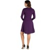 24seven Comfort Apparel Long Sleeve Knee Length Maternity Skater Dress - 3 of 4