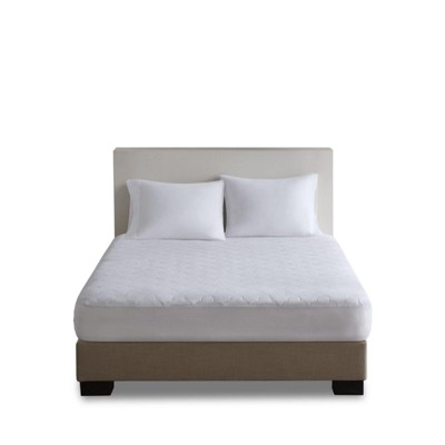 SEVOBAL Mattresses Cotton Percale Quilted Mattress Pad with Moisture Absorption and Plush Comfort for Bedroom, White, 80"*60"*0.8"