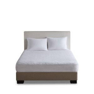 SEVOBAL Mattresses Cotton Percale Quilted Mattress Pad with Moisture Absorption and Plush Comfort for Bedroom, White, 80"*60"*0.8" - 1 of 4