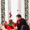 6 Ft Pre-Lit Christmas Garland with 20 Battery Operated Led Lights with Timer for Mantle Staircase Table - 3 of 4