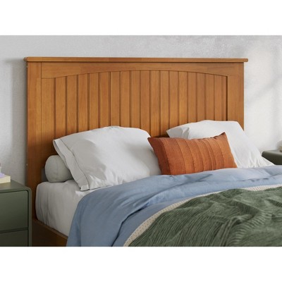 AFI Furnishings Nantucket Full Solid Wood Panel Headboard in Light Toffee