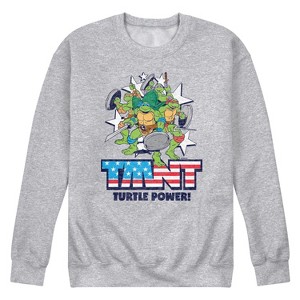 Men's - Teenage Mutant Ninja Turtles - Turtle Power Americana Graphic Fleece Sweatshirt - 1 of 4