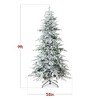 Best Choice Products Pre-Lit Flocked Artificial Aspen Noble Fir Christmas Tree w/ Branch Tips, LED Lights - 2 of 4