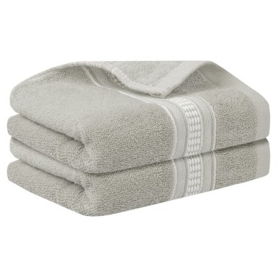 Unique Bargains Comfort and Quick Drying Plaid Pattern Hand Towel for Bathroom Travel Camp 2 Pcs