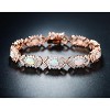 18K Gold Plated Created Opal Tennis Bracelet for Women with Sparkling Stones, Waterproof Jewelry - 4 of 4