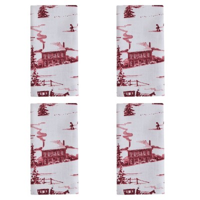 Park Designs Winter Countryside Napkin Set of 4