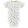 The Peanutshell Baby Boy or Girl Short Sleeve Bodysuits, 5-Pack, Woodland Moose, Newborn to 24 Months - 3 of 4