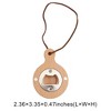 Unique Bargains Bottle Opener Magnetic Plain Bottle Opener Beech Wood Handle Magnet Wood Light Brown 2.36"x3.35"x0.47" 1 Pcs - 3 of 4