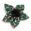 The Worthy Dog Holiday Candy Cane Flower - Adjustable Pet Collar Accessory - 2 of 4