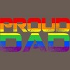 Adult Design By Humans LGBTQ+ Proud Dad Father's Day By KangThien Racerback Tank Top - 2 of 2