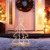 Whisen Outdoor LED Christmas Tree Rope Lights, Christmas Decoration with Ground Stakes - White - 2 of 4