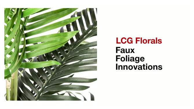 6&#39; Artificial Fiddle Leaf Fig Tree in Basket with Handles - LCG Florals, 2 of 8, play video