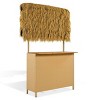 Nestfair 3pc Hawaiian-style Bar Height Patio Set with PE Grass Canopy for Dining and Drinking Natural - 2 of 4