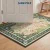 Oriental Tiger Print Area Rug, Vintage Traditional Animal Motif Machine ...
