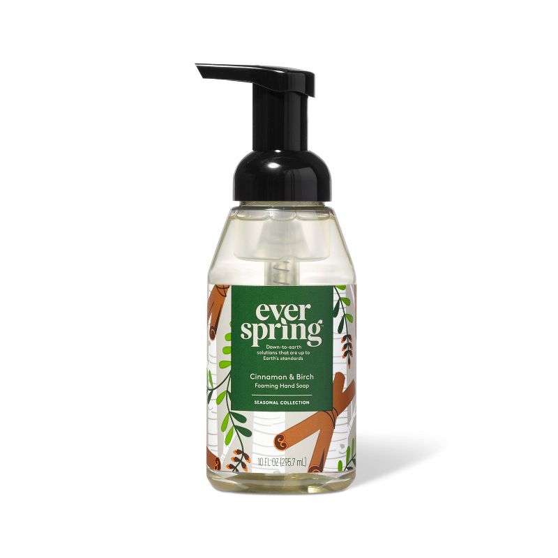 Cinnamon &#38; Birch Foaming Hand Soap - 10 fl oz - Everspring&#8482;, 1 of 5
