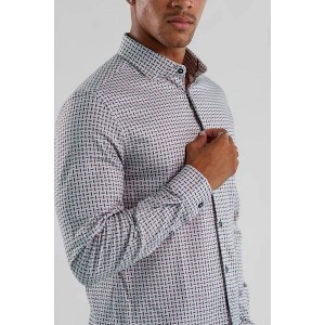 Men's Nova - Wireframe Long Sleeve Shirt - STONE ROSE - 1 of 4