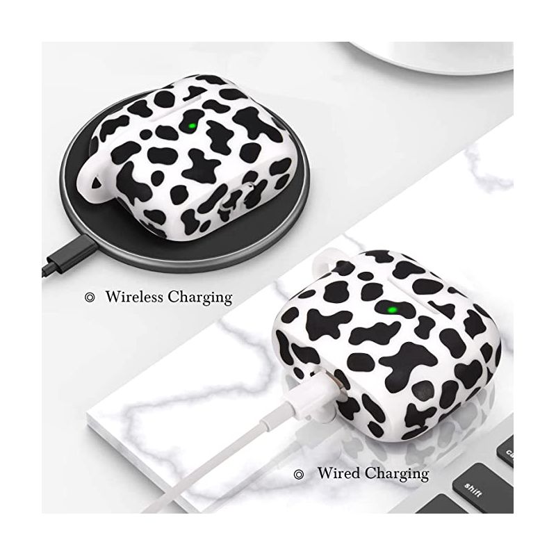 Worryfree Gadgets Case Compatible with Airpods 3 Case Cover Soft Silicone Protective Case Floral Print Soft Flexible Cover for Airpods 3rd Generation, 5 of 8