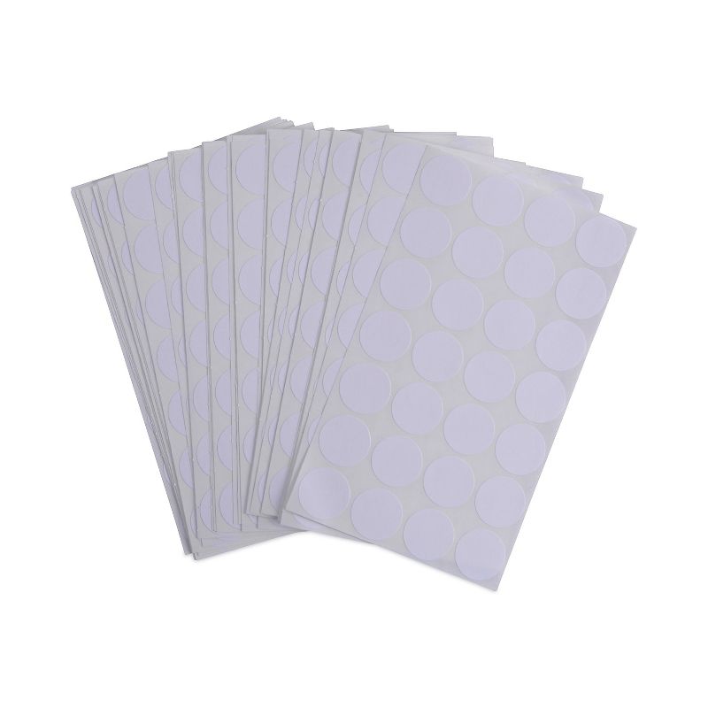 UNIVERSAL Self-Adhesive Removable Color-Coding Labels 3/4" dia White 1008/Pack 40108, 3 of 8