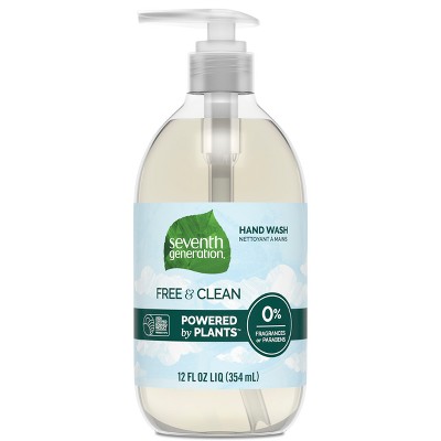 Seventh Generation Free & Clean Liquid Hand Soap - 12 Fl Oz : Target