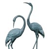 SPI Home Brass Medium Garden Crane Pair – 46" Tall Outdoor Bird Sculptures for Garden or Patio - 3 of 3