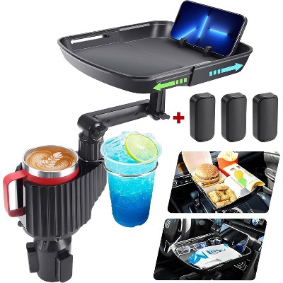 TruAIR Car Food Tray Cup Holder Expander (Fits 12-40 oz)