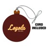 Loyola University Chicago Secondary Wood Christmas Tree Holiday Ornament - 2 of 4