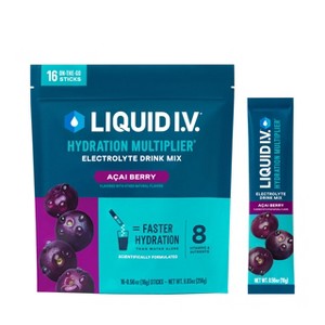 Liquid I.v. Hydration Multiplier - Acai Berry Electrolyte Powder Drink Mix 1 Pack (16 Servings) - 1 of 4