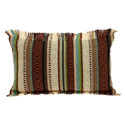 Parkland Collection,Woody Transitional Brown Throw Pillow
