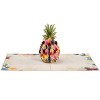 Paper Love 3D Floral Pineapple Pop Up Card, For All Occasions | 5" x 7" Cover - Includes Envelope and Note Tag - 3 of 4