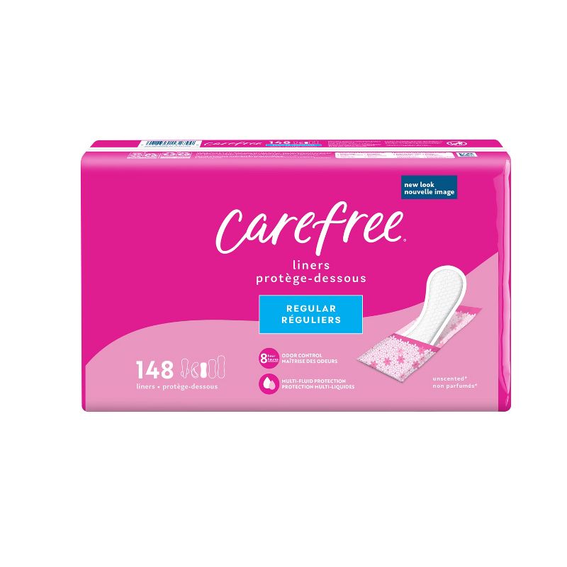 Carefree Regular Panty Liners Wrapped - Unscented - 148ct, 3 of 10