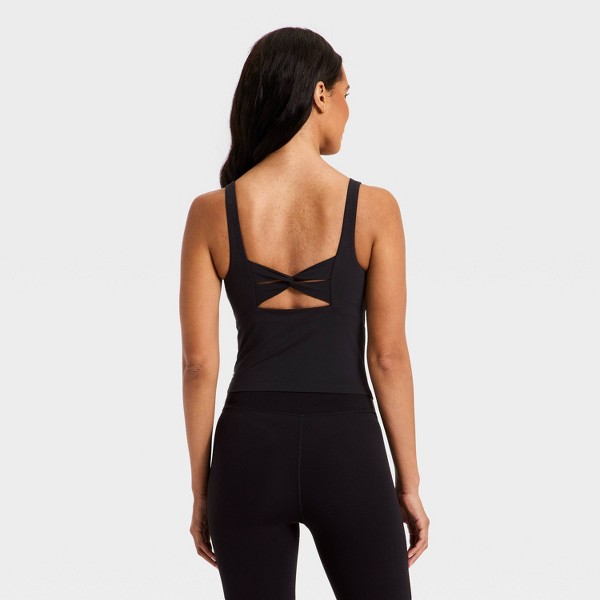 Top de Soporte con Cuello Redondo y Espalda Cruzada para Mujer, Suave de Uso Diario - All In Motion™ 2
