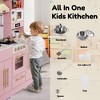 Kinder King Wooden Kids Play Kitchen, Toy Kitchen Playset for Toddler, Realistic Kitchen Sets w/Lights & Sounds, Gift for Boys Girls Age 3+ - 3 of 4