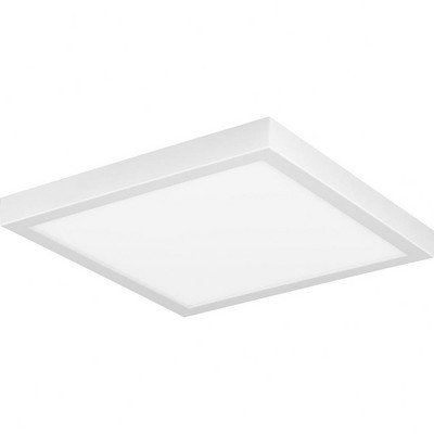 White Polycarbonate 11" LED Flush Mount Light with Edgelit Technology