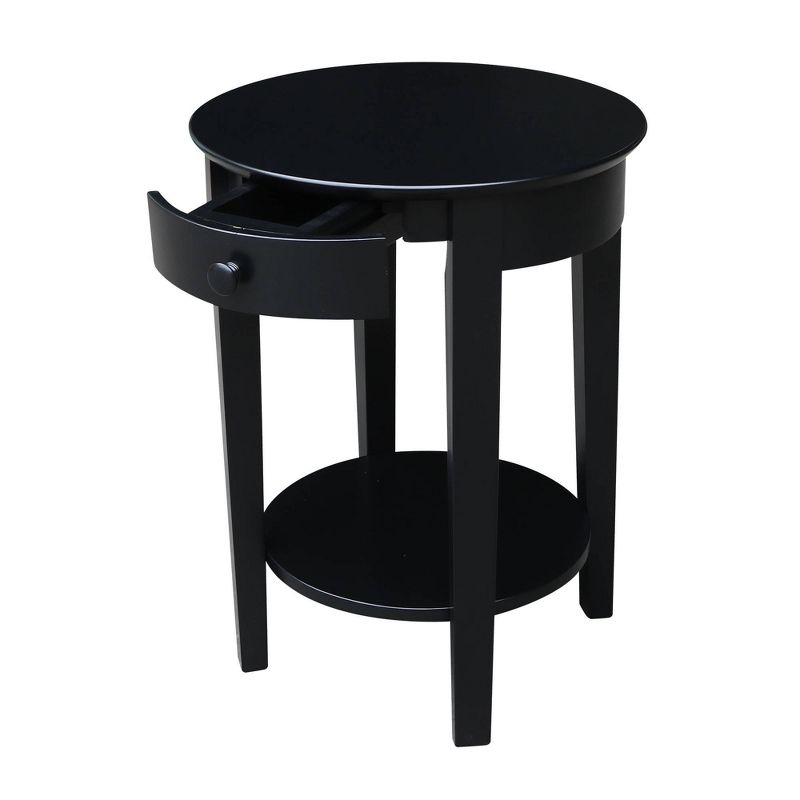 Phillips Accent Table with Drawer Black - International Concepts, 5 of 13