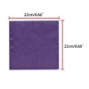 INSPIRE CHIC Men's Wedding Party Solid Color Self-Folded Pocket Squares - 3 of 4