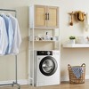 Garvee Bathroom Over The Toilet Storage Cabinet with Rattan Door and Adjustable Shelf - 3 of 4