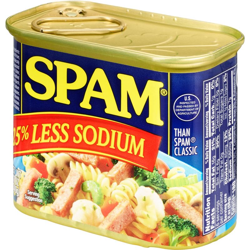 SPAM Less Sodium Lunch Meat - 12oz, 4 of 9