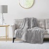 Serta Leena Shaggy Faux Fur Electric Heated Throw Blanket - 2 of 4