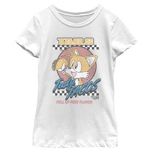 Girls Sonic the Hedgehog Tails Tasty Tacos T Shirt - 1 of 4