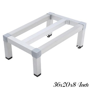 Aluminum Dunnage Rack 1000 Lbs Capacity - 36x20x8 Inch/24x14x8 Inch/18x12x12 Inch/48x14x8 Inch Heavy Duty Commercial Storage Rack - 1 of 4