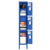 Vynxaria 66"H Metal Lockers for Employees with 3 Door Storage Locker for Gym School Home Office Garage Assembly Required(Blue) - 2 of 4