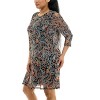 Harlow & Rose Womens 3/4 Sleeve Swing Dress - 3 of 4